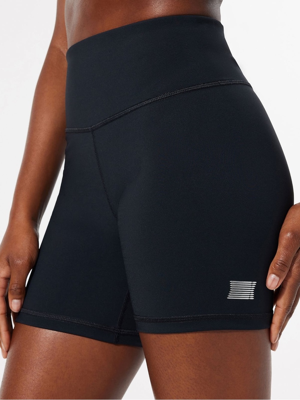 Savage X Fenty Retro Runna High-Waisted Bike Shorts Black Small 4–6